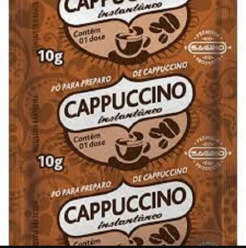 Imagem 2 de 4 de Sachês Cappuccino Instantâneo 1 Caixa Com 100 Sachês