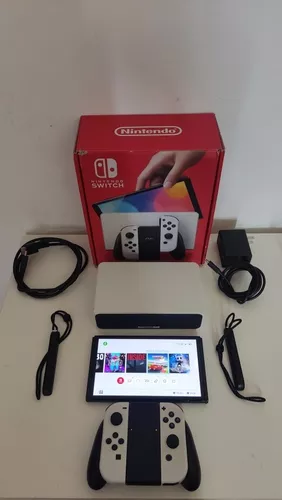 Nintendo Switch Oled + 10 Jogos Desbloqueado