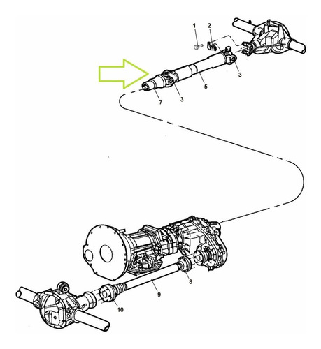 Cardan Trasero De Grand Cherokee Wj 4x4.