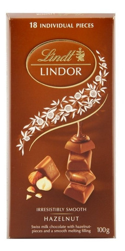 Chocolate Lindt Lindor Hazelnut Avellana 100g Suiza!