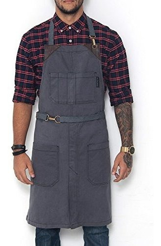 Under Ny Sky Notie Armor Grey Apron  Sarga Duradera Con Refu