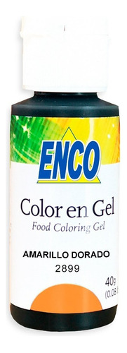 Color Gel Amarillo Huevo Comestible Repostería Enco 1564