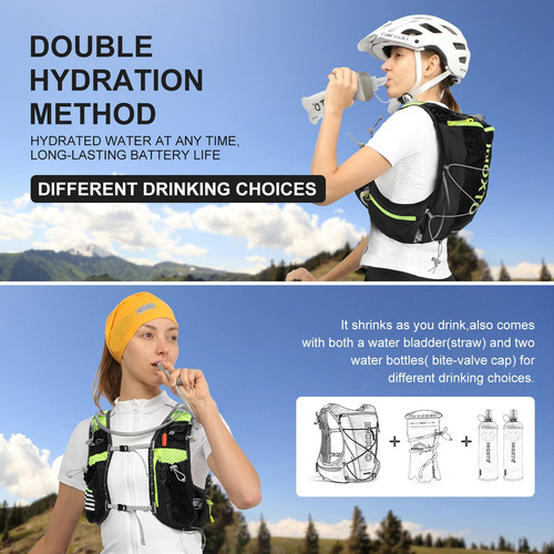 Chaleco De Hidratación Ligero 1,5 L Y Botella 450 Ml