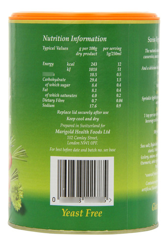 Marigold Health Foods Caldo De Verduras Instantáneas Bouillo