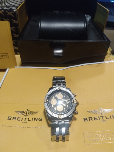 Relógio Breiting Chronographe Aço E Ouro