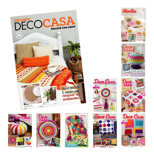 Pack 10 Revistas Tejidos Crochet Deco Casa-arcadia Ediciones