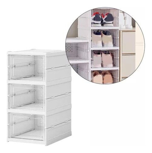 Zapatera Plegable 3 Niveles Una Pieza Firme Sin Instalación
