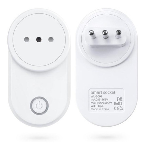 Imagen 3 de 8 de Enchufe Wifi Tuya Smart 3 En Linea Medidor De Consumo Timer