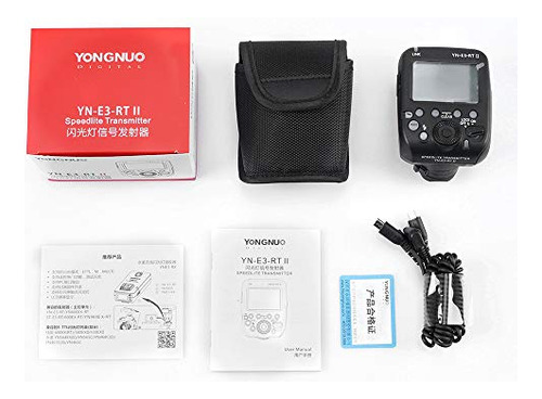 Transmisor Flash Speedlite Para Cámara Yongnuo Yn-e3-rt Ii F