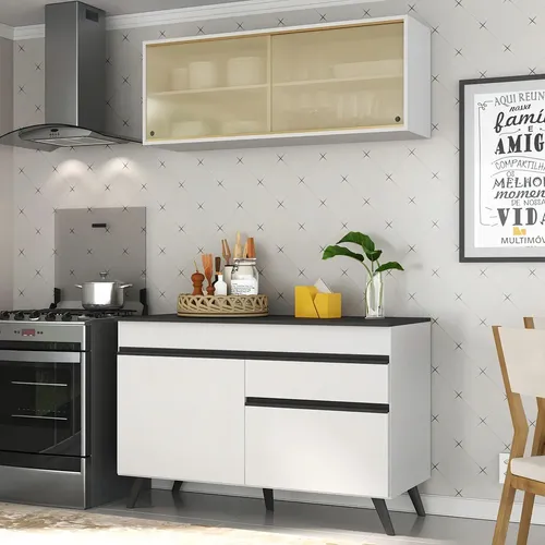 Armário Cozinha Compacta 2 Pçs Mp3688.964 Veneza Multimóveis Cor