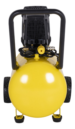 Compresor Stanley Sin Aceite Horizontal 50l 2hp 201301-b3 Color Amarillo 127V 60 Hz