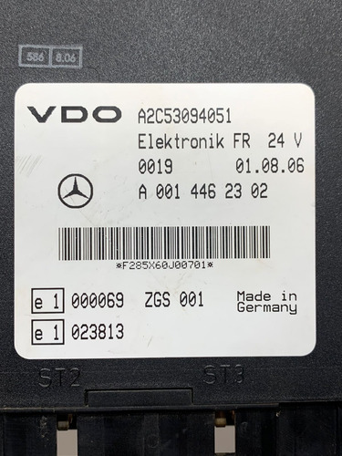 Imagem 7 de 8 de Controlador Eletrônico De Rodagem Mercedes Benz A0014462302