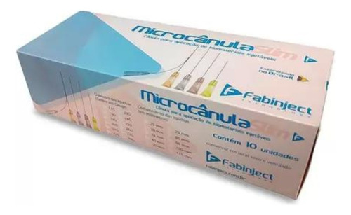 Microcânulas Fabinject 22gx50mm Kit 05 Caixas (50 Unidades)