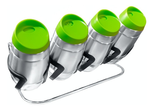 Especieros Condimenteros Cocina Acero Inoxidable Con Soporte