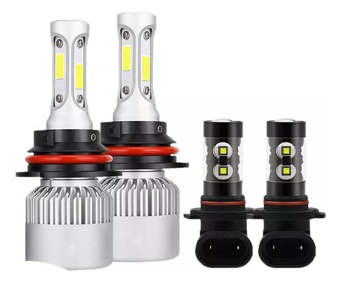 Nuevo Kit De Faros Led De 8000 Lm De Haz Alto Y Bajo/niebla