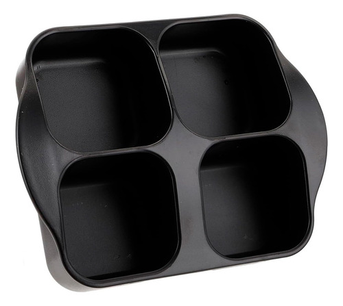 Set De Condimentero De Mesa 4 Unidades Vidrio Y Soporte