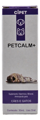 Suplemento Petcalm 30ml Cipet - Seu Pet Mais Calmo
