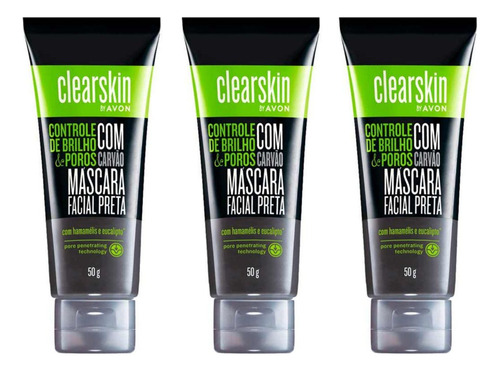 Avon Clearskin Minerais mascara facial com carvao 50g