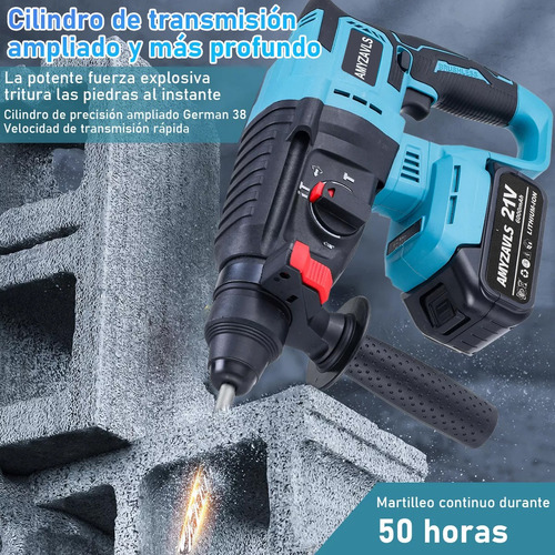 Kit Inalambrico Taladro Martillo Esmeriladora Llave Impacto
