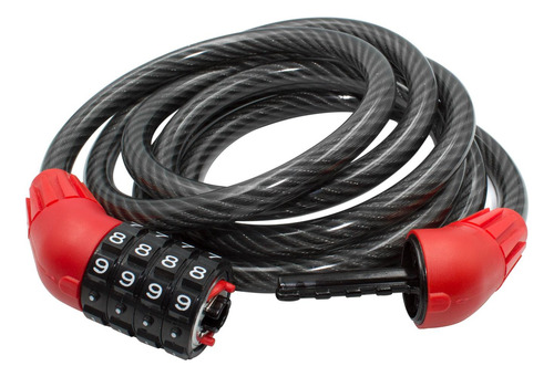 Candado De Cable C/soporte De Combinacion Espiral