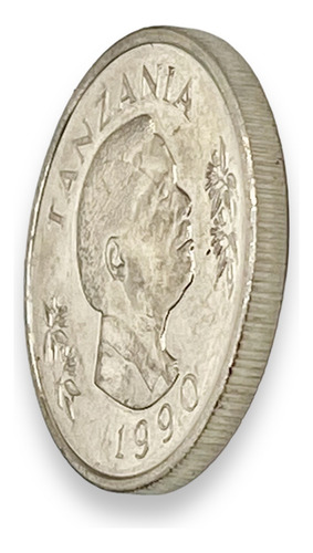 Moneda De Tanzania Continente Africano De 50 Sentí (Usado)