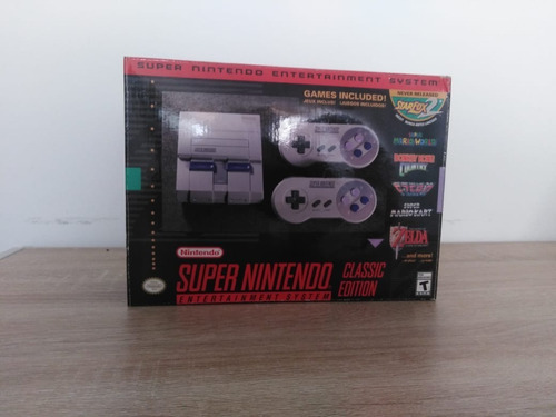 Nintendo Super Nes Classic Edition 512 Color  Gris Y Violeta