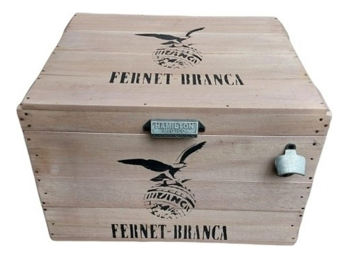 Frapera De Madera Hielera Cooler Fernet Branca