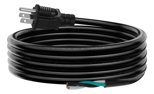 Cable De Alimentacin De Repuesto De 3 Clavijas Y 12 Awg De 6