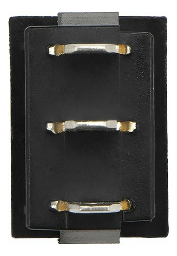 4 Llave Tecla On-off-on Kcd1 Rocker 6a Negra 3-pin 20mm