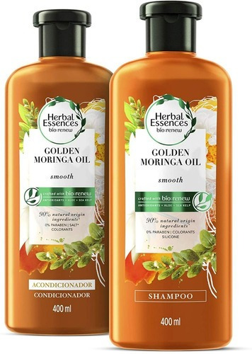  Shampoo + Acondicionador Herbal Essences Golden Moringa Oil