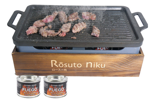 Asador Portatil Rosuto Niku Hibachi Para Interior Y Exterior