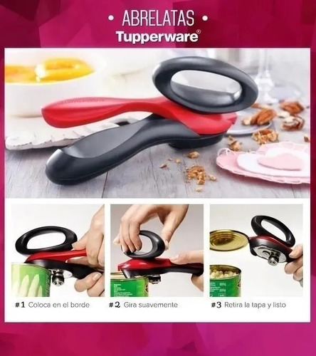 Imagen 2 de 5 de Abrelatas Abre Latas Abridor Latas Tupperware Libre De Bpa