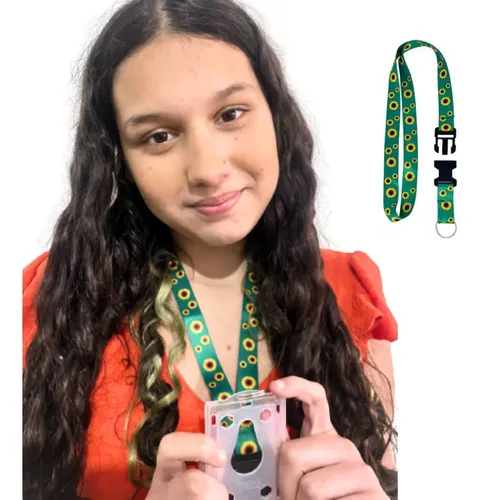 Kit Cordão Identificador Doenças Ocultas Girassol + Crachá | MercadoLivre