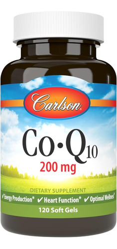 Coq10 200 Mg Carlson 120 Cápsulas