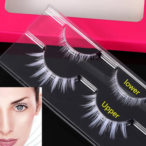 1 Par De Extensiones De Pestañas Postizas Blancas Para Cospl