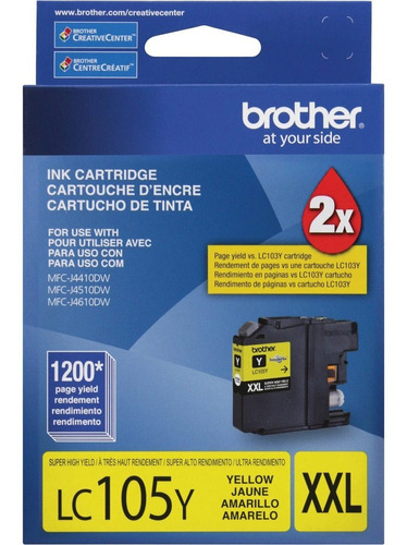 Cartucho Brother Lc105y Yellow Ar