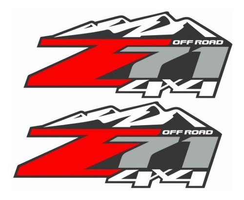 Sticker Z71 4x4 Off Road Montaña Chevrolet Pick Up 