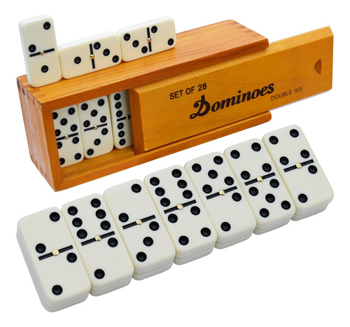 Queensell Dominos Juego Para Adultos Dominino Juegos De Mesa