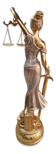 Estatua de la Dama de la Justicia Têmis Goddess 55 con el símbolo derecho