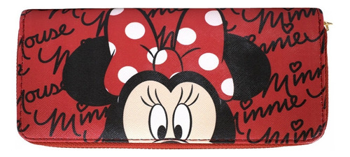 Carteira Rosto Minnie Mouse Vermelho - Disney