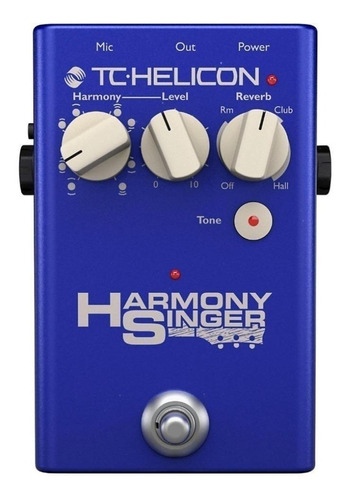 Pedal de efecto TC Helicon Voicetone Harmony Singer 2  azul