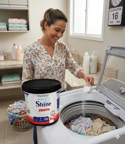 【miii】Powder Wash & Sun Protector Sabão Em Pó Shine Zenith 3kg Lava Roupas Multishine | Parcelamento