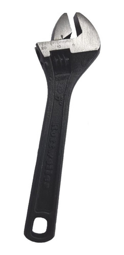 Imagen 2 de 5 de Llave Francesa 6'' Ajustable Fosfatizada Rottw. Profesional