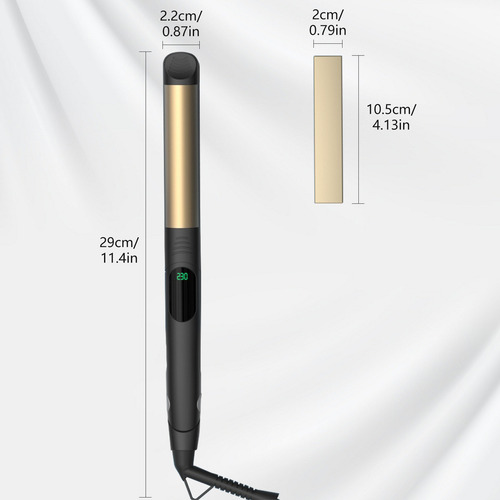 Plancha De Cabello Hulmay Temperatura Regulable 5 Modos 2en1 Color Negro 127V
