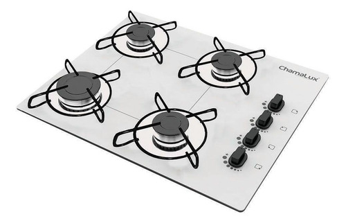 Fogão Cooktop 4 Bocas Ultra Chama Bivolt - Branco - Chamalux