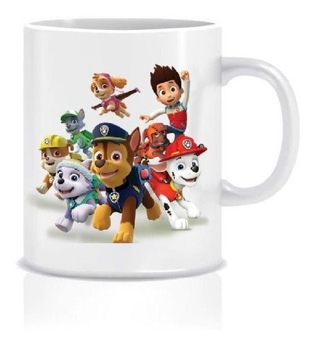 Tazón Taza Sublimada Paw Patrol Niños Regalo 