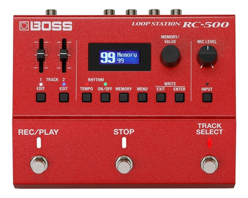 Pedal de efecto Boss Loop Station RC-500  rojo