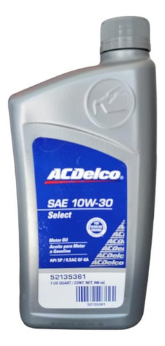 Aceite Select Sae 10w30 Acdelco 
