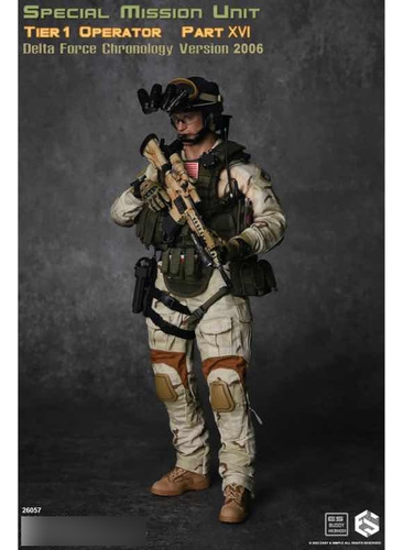 Figura 1/6 Smu Tier1 Operator Part Xvi Delta Force Dam Toys