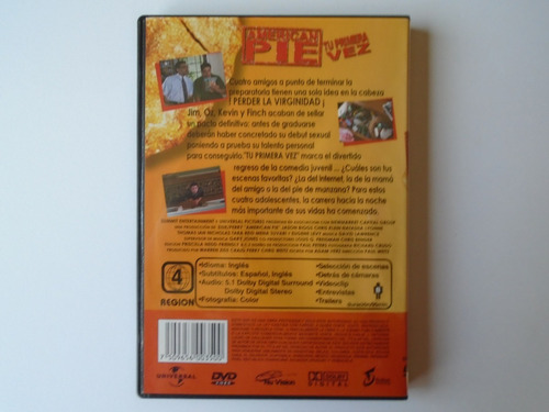 American Pie Tu Primera Vez Edición De Colección Dvd (Usado)